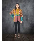 multicolor cotton handmade desinger ladies women western kanth jacket