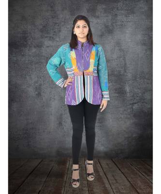 multicolor cotton handmade desinger ladies women western kanth jacket 1