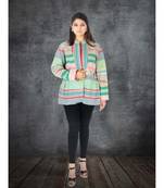 multicolor cotton handmade desinger ladies women western kanth jacket