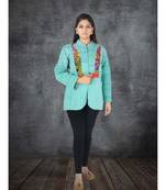 multicolor cotton handmade desinger ladies women western kanth jacket