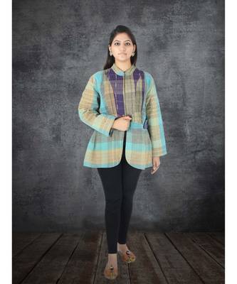 multicolor cotton handmade desinger ladies women western kanth jacket 1