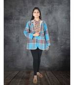 multicolor cotton handmade desinger ladies women western kanth jacket