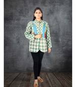 multicolor cotton handmade desinger ladies women western kanth jacket