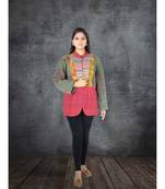 multicolor cotton handmade desinger ladies women western kanth jacket