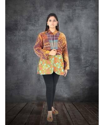 multicolor cotton handmade desinger ladies women western kanth jacket 1