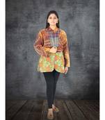 multicolor cotton handmade desinger ladies women western kanth jacket