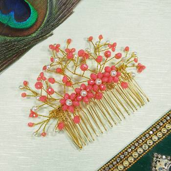 Red pearl hair-accessories 3