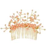 Orange pearl hair-accessories