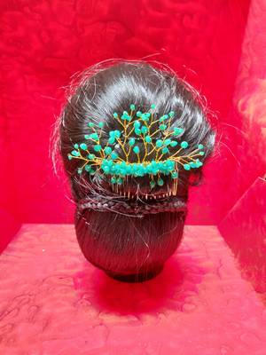 Green pearl hair-accessories 2