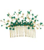 Green pearl hair-accessories