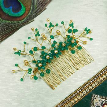 Green pearl hair-accessories 3