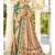 Beige Embroidered Cotton Silk Saree With Blouse