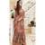 Chocolate Printed Cotton Silk Saree With Blouse