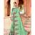 Green Embroidered Cotton Saree With Blouse