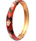 Red cubic zirconia bangles-and-bracelets