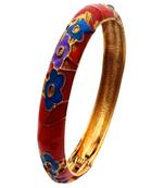 Red cubic zirconia bangles-and-bracelets