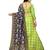 Green Printed Jacquard Semi Stitched Lehenga