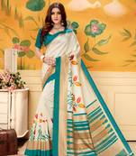 Chiku Woven Khadi Saree With Blouse