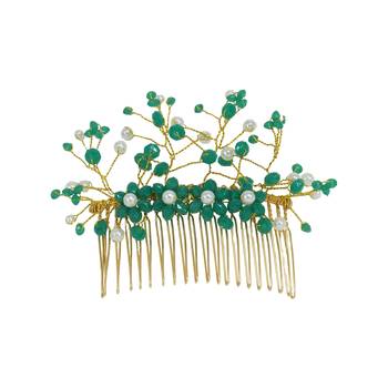 Green pearl hair-accessories 1