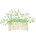 Green pearl hair-accessories