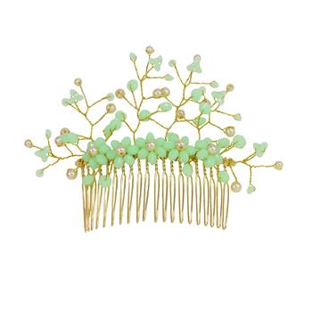 Green pearl hair-accessories 1