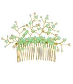 Green pearl hair-accessories
