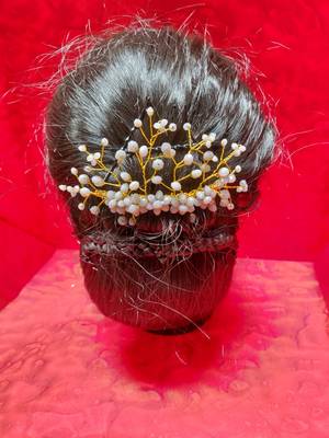 Grey pearl hair-accessories 2