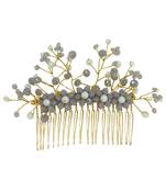 Grey pearl hair-accessories