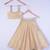 Kids Golden Cotton Silk Lahenga Choli For Girl