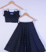 Girl Blue Lahenga Choli For Girl