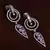 Black Gold Plated AAA CZ Embellished American Diamond Danglers 216ED281