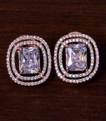 Rose Gold Plated American Diamond Stud 216ED291