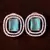 Rose Gold Plated Mint Embellished American Diamond Stud 216ED292