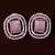 Rose Gold Plated Pink Stone Embellished American Diamond Stud 216ED293