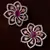 Ruby Embellished Rose Gold Plated American Diamond Earrings 216ED303