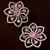 Pink Stone Embellished Rose Gold Plated American Diamond Earrings 216ED305