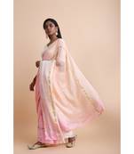 Pink Ombre Saree
