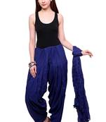 blue cotton Patiala with cotton Dupatta