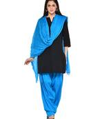 blue cotton Patiala with cotton Dupatta