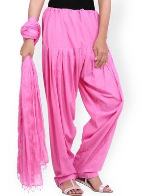 pink cotton Patiala with cotton Dupatta 1