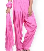 pink cotton Patiala with cotton Dupatta