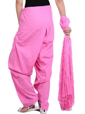 pink cotton Patiala with cotton Dupatta 3