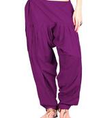 Purple cotton Patiala with cotton Dupatta