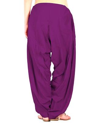 Purple cotton Patiala with cotton Dupatta 2