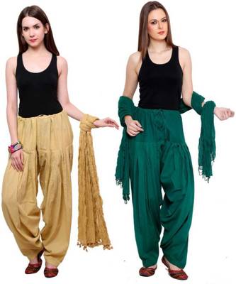 multicolor cotton Patiala with cotton Dupatta 1
