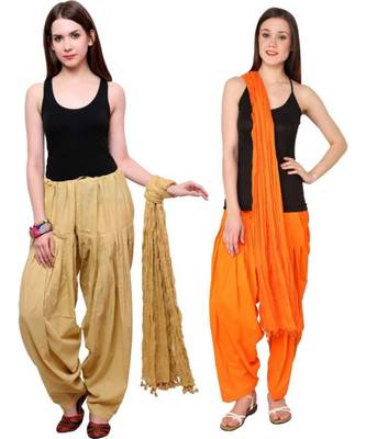 multicolor cotton Patiala with cotton Dupatta 1