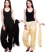 multicolor cotton Patiala with cotton Dupatta