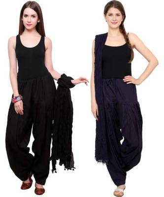 multicolor cotton Patiala with cotton Dupatta 1