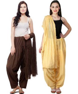 multicolor cotton Patiala with cotton Dupatta 1