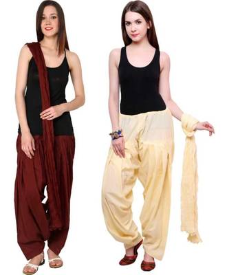 multicolor cotton Patiala with cotton Dupatta 1